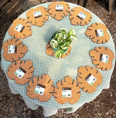 Treleaf Monstera Leaf Cork "KOSTR" Plant Coaster