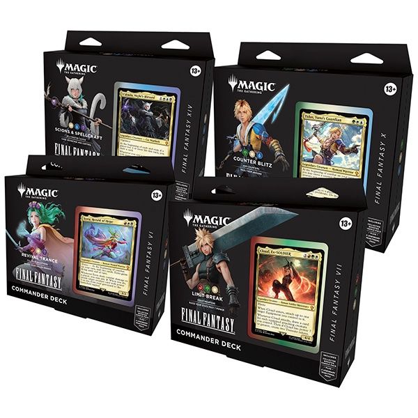 Final Fantasy Commander Deck Displays