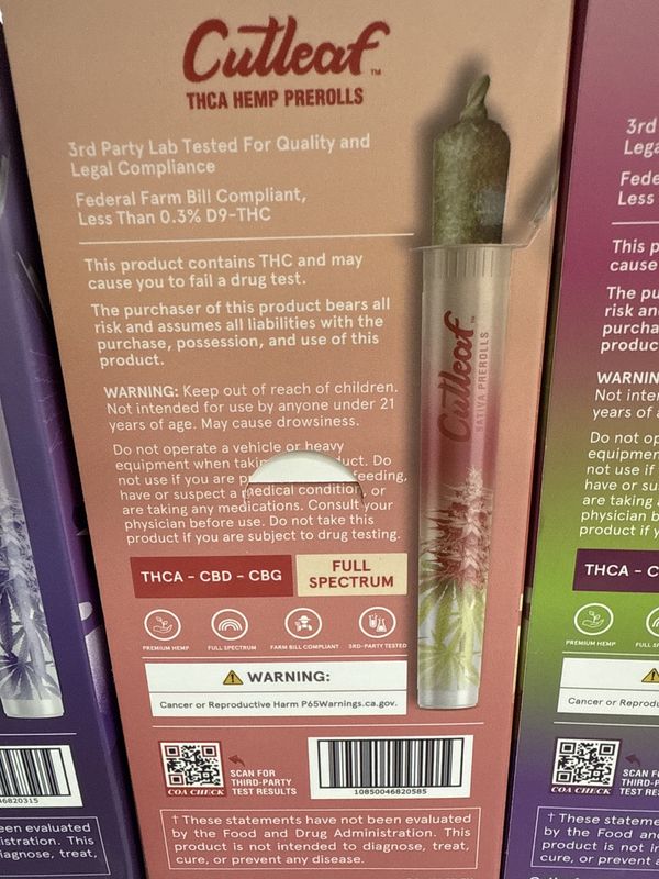 Cutleaf pre rolls
