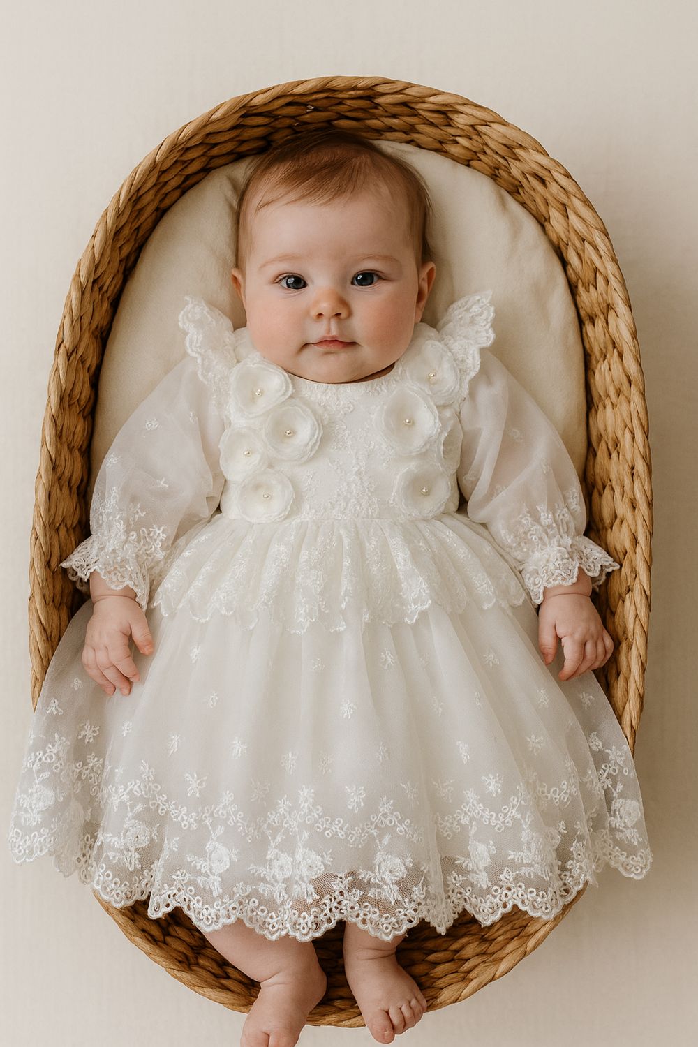 Sukienka wizytowa do chrztu Tiana