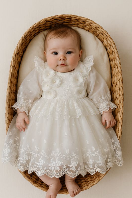 Sukienka wizytowa do chrztu Tiana