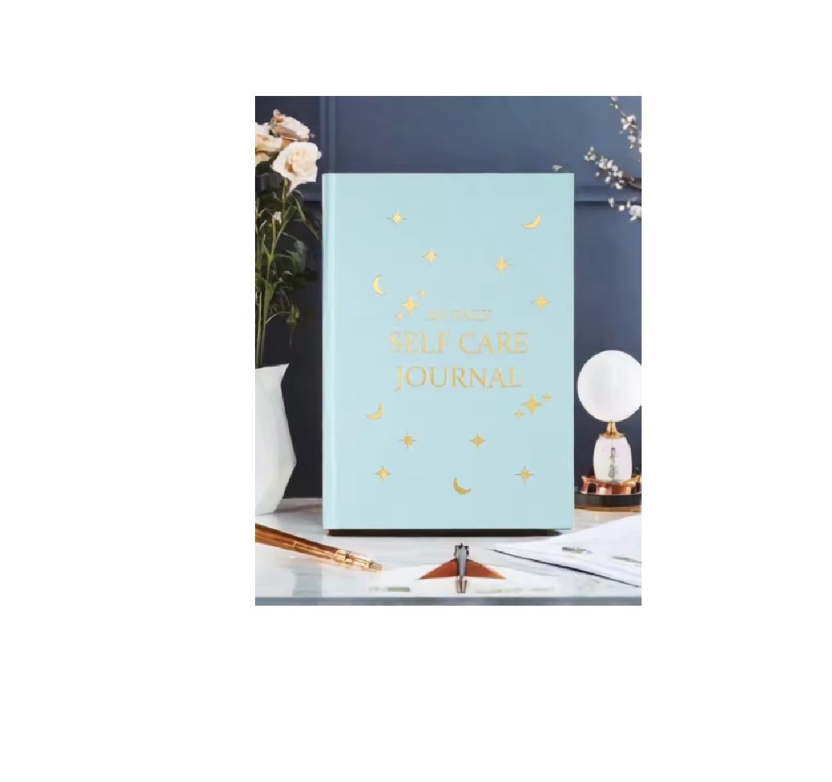 SELF-CARE JOURNAL MOON &amp; STARS (Lt. Blue)