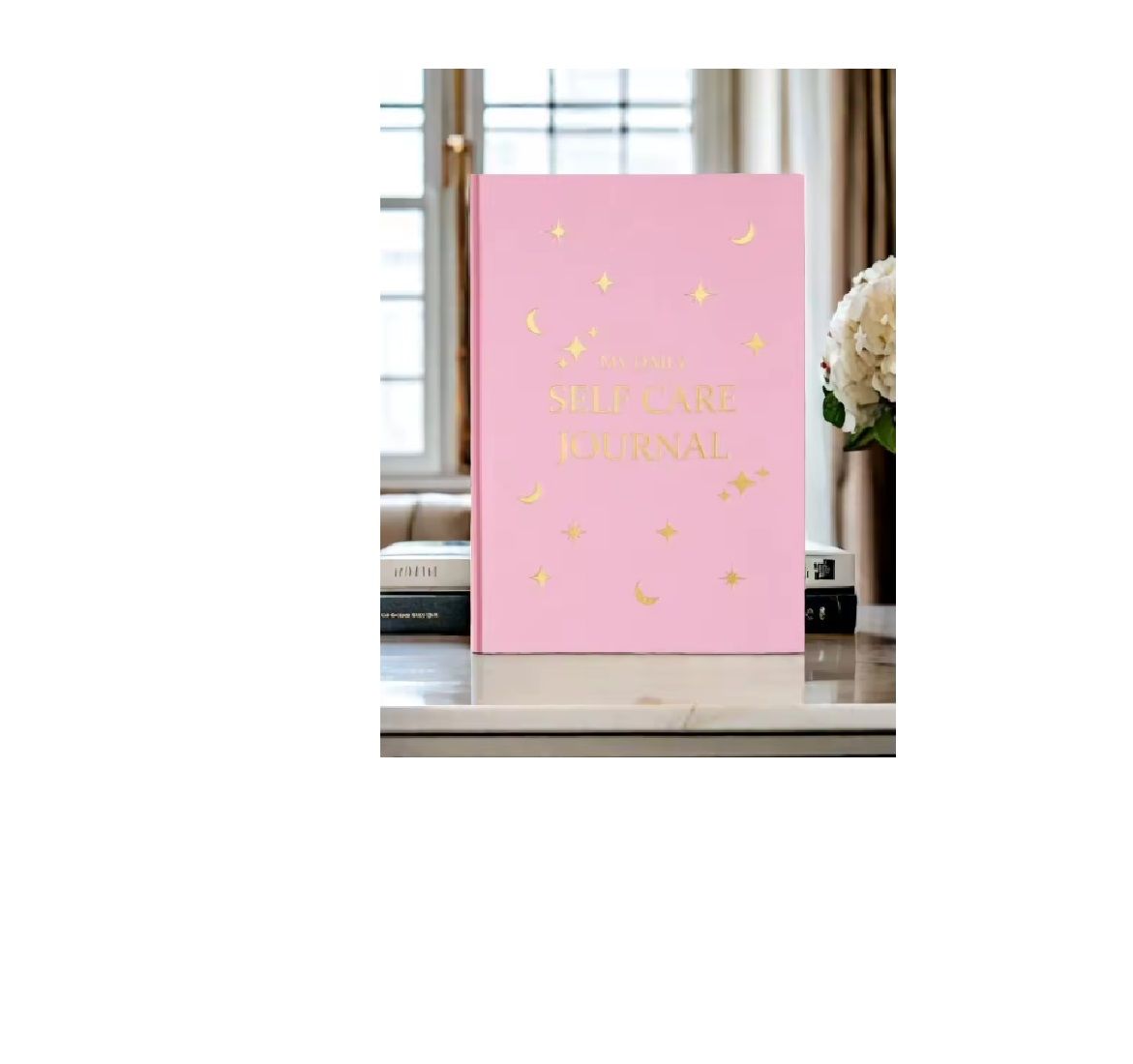 SELF-CARE JOURNAL MOON &amp; STARS (Pink)