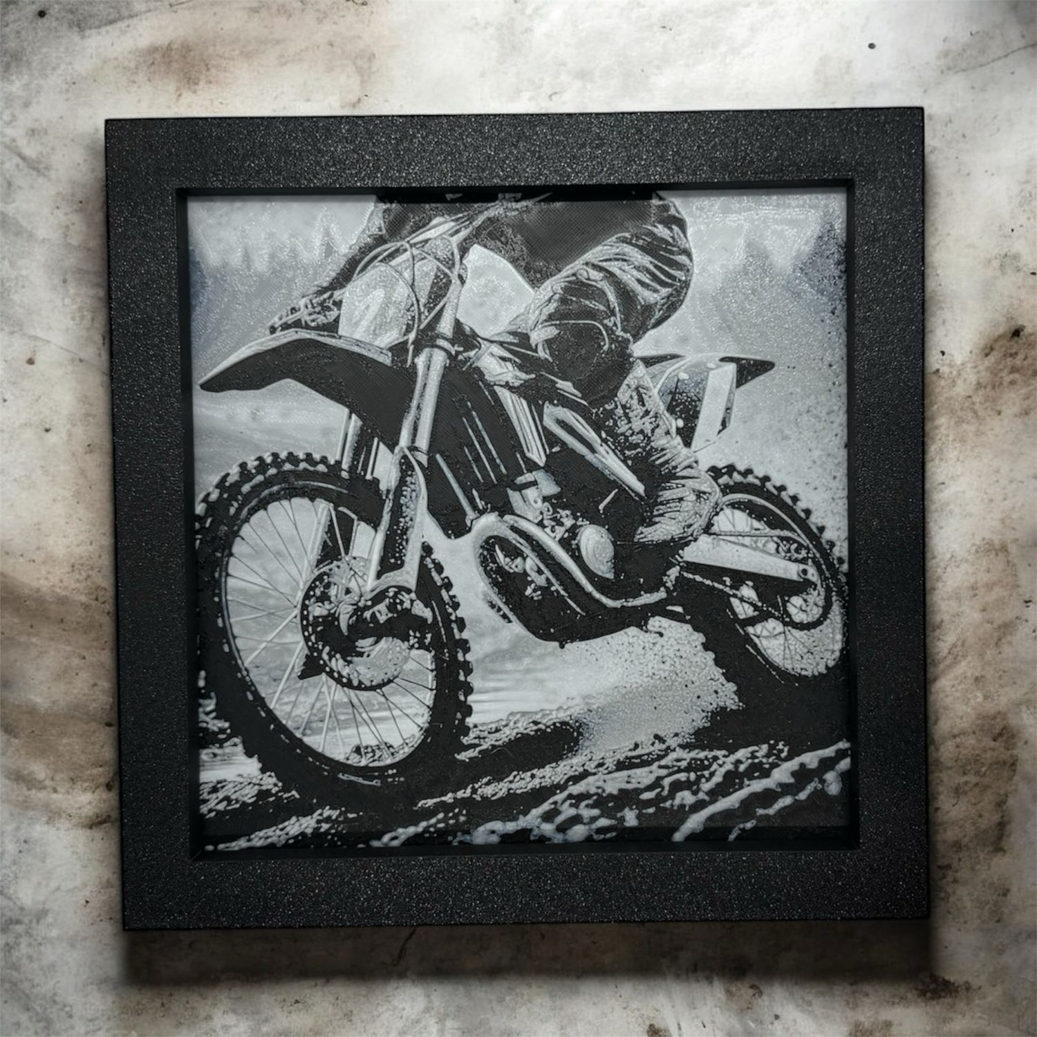 Racing Through The Dust Hueforge Art