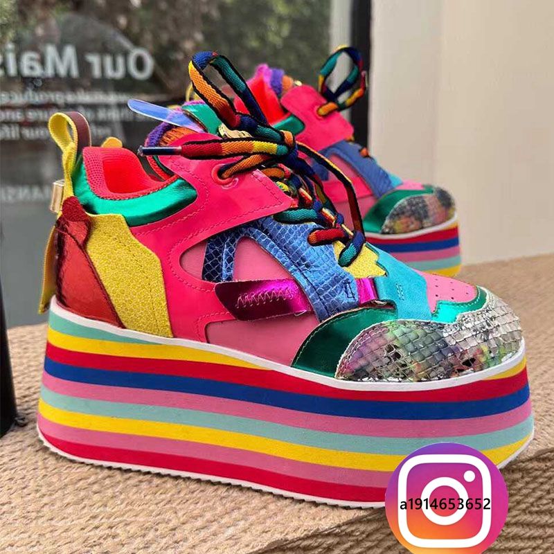 Rainbow Muffin Shoes