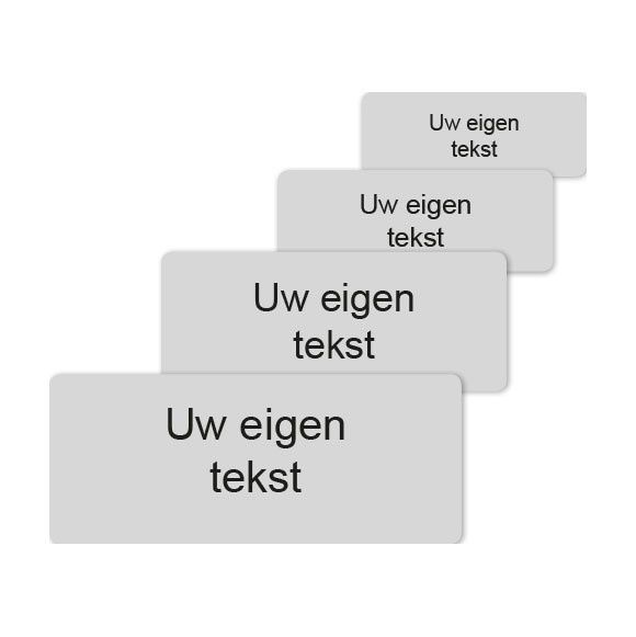Tekstlabel Sportprijs Zilver