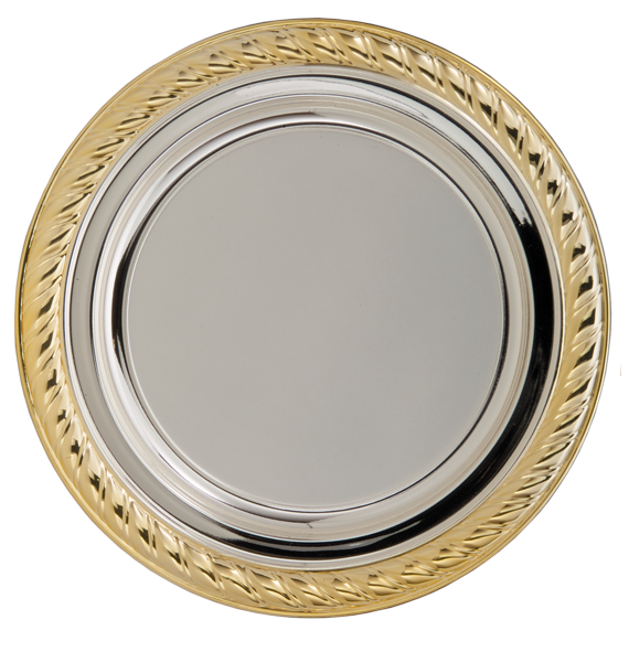 Metalen Bord met Gouden Rand