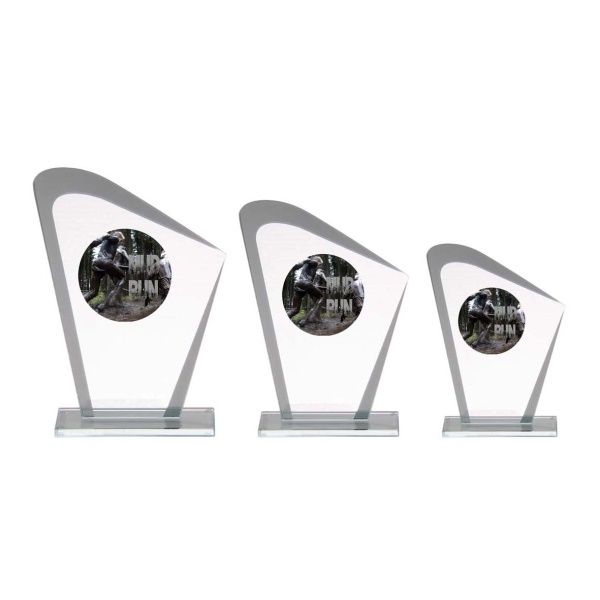 Transparante Glazen Award Amber