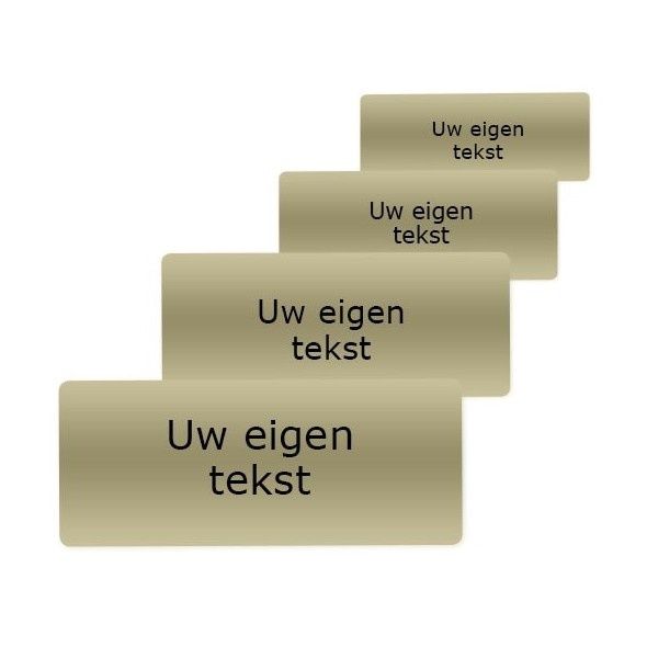 Tekstlabel Sportprijs Goud