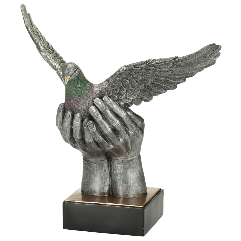 Sport Trofee - Duif in Handen