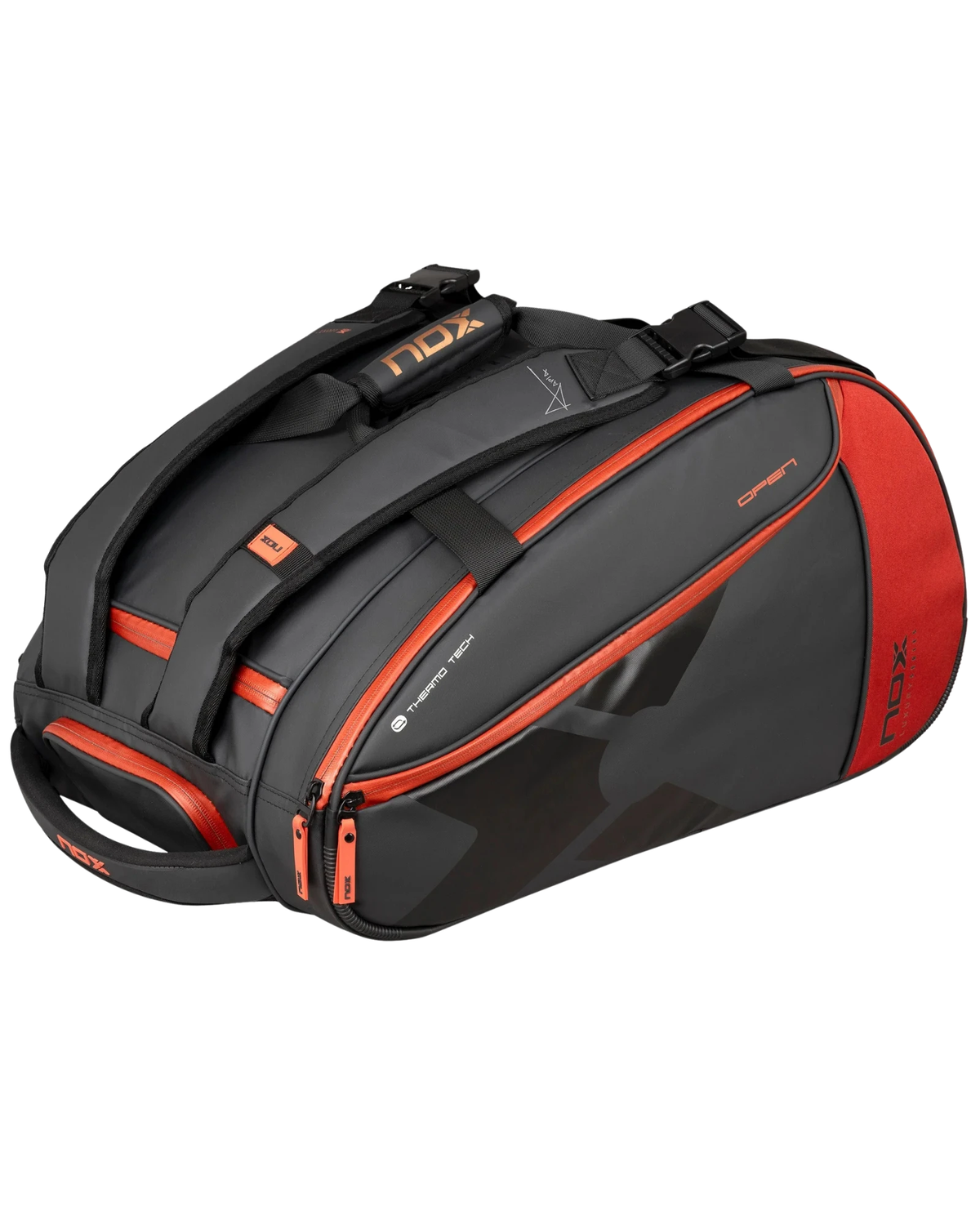 Nox Luxury Open Series Padel Bag Black/Red