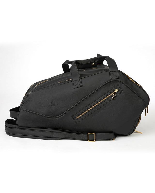 Cork Padel Leather Thermobag Black/Silver