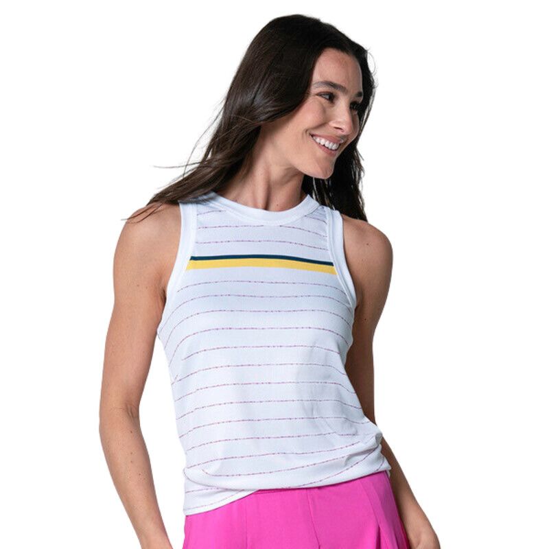Lucky In Love Set Tie Back Tank White