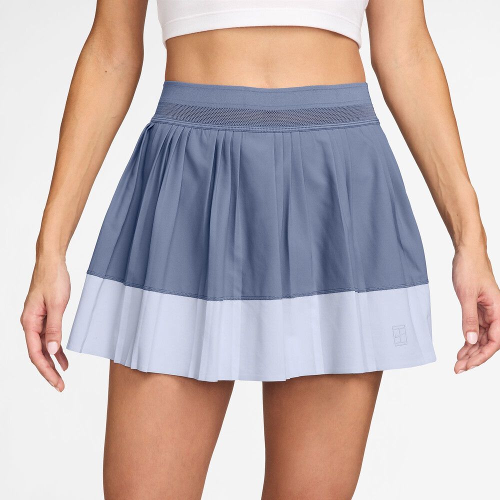 Nike Court Advantage Pleated Stripe Skirt  Indigo/Ghost