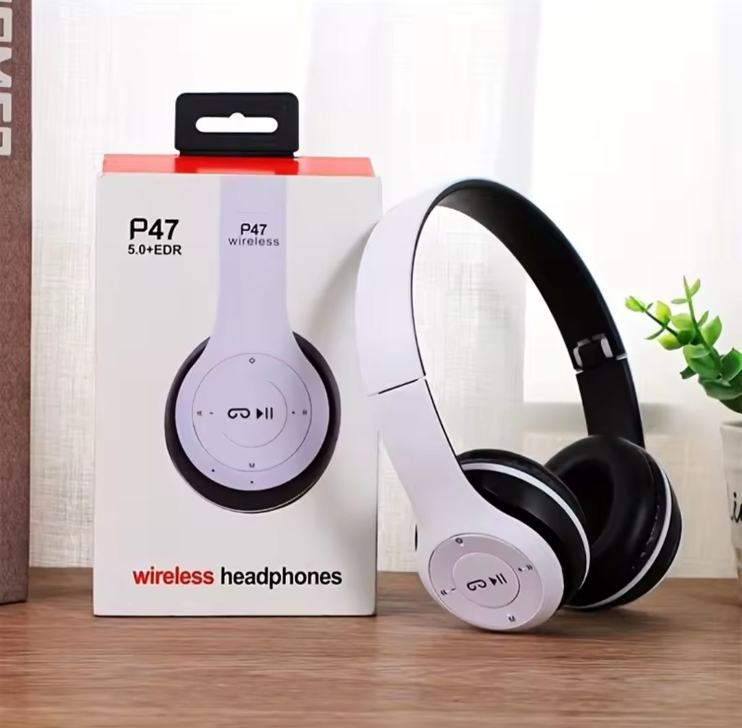 ​Auriculares Inalámbricos P47 Bluetooth 5.0, diseño plegable HiFi estéreo en Panamá