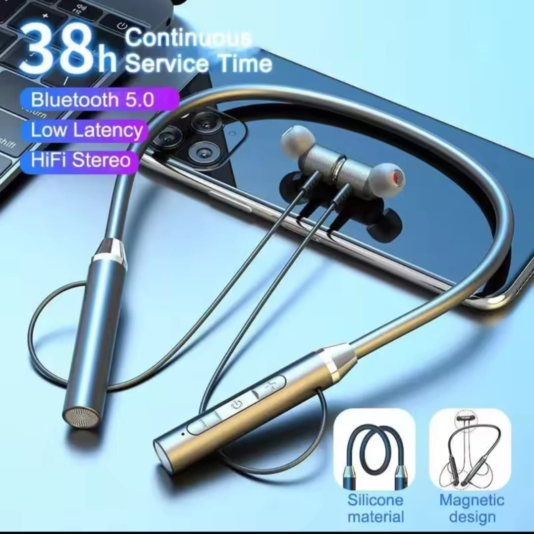 Auriculares Bluetooth K58 Magnéticos – Deportivos con Banda para el Cuello y Micrófono en Panamá