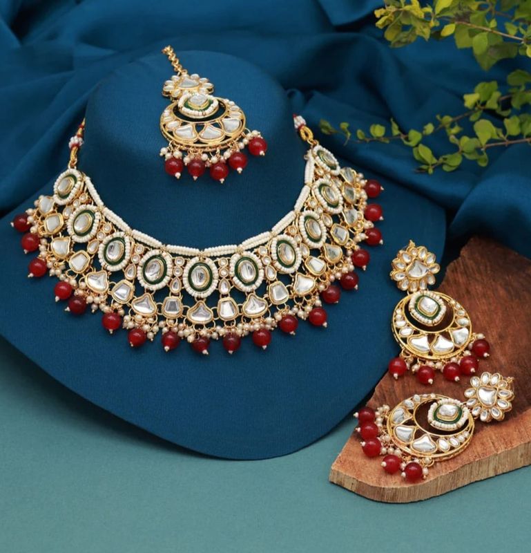 Kundan red set