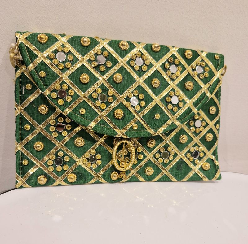 Enveloppe tasje green