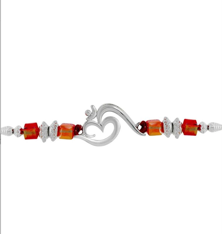 Ohm rakhi silver