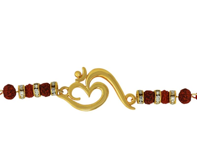 Ohm rakhi gold 2