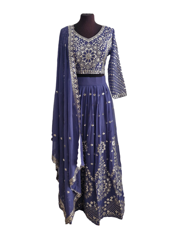 Purple lehenga