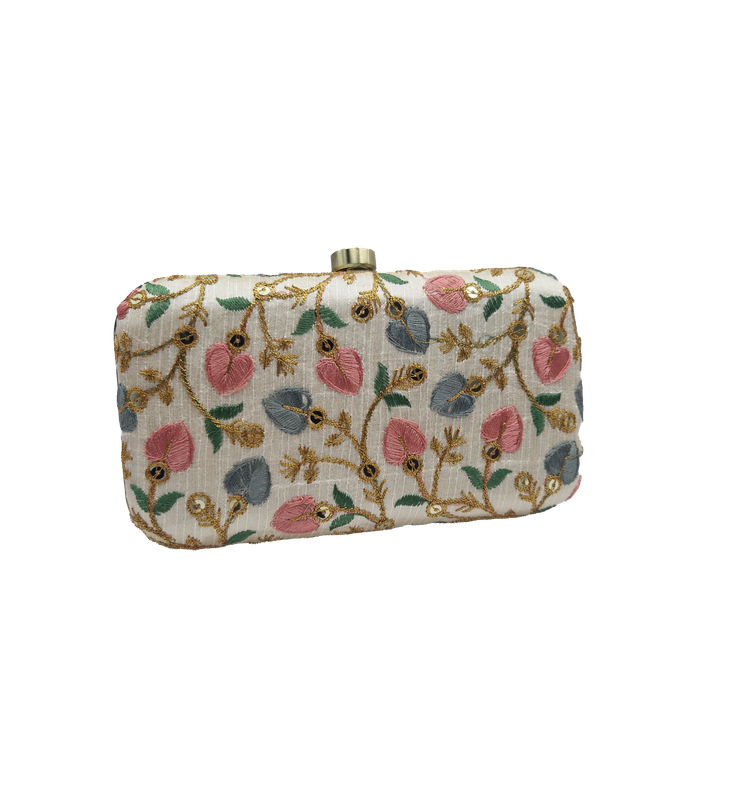 Clutch flower pastel white