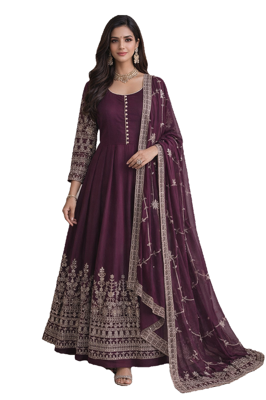 Mirror anarkali suit