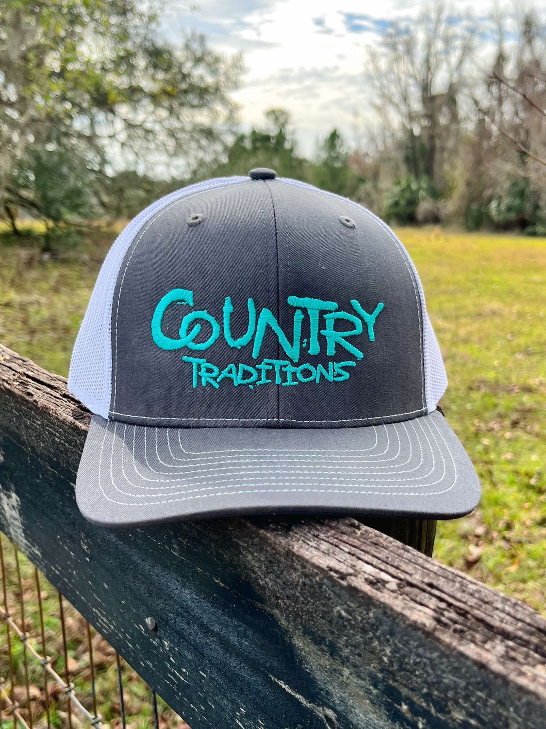 Standard Logo Stitched Charcoal/White Hat