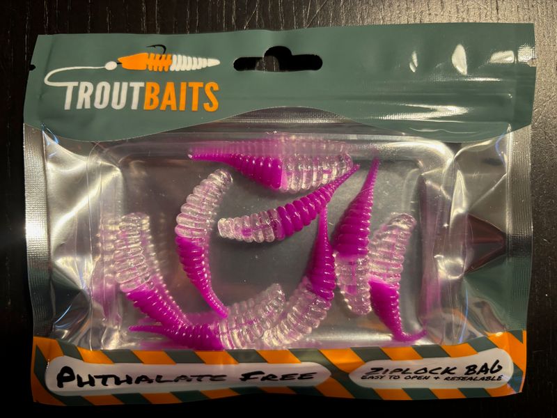 Troutbaits Tocino ULFC Transparent mit Glitter Lila