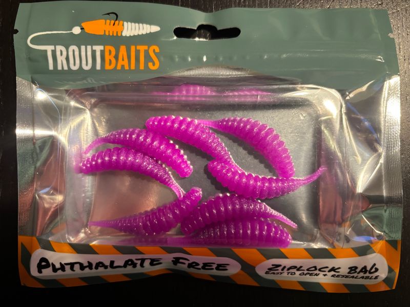 Troutbaits Tocino ULFC Transparent Purple mit Glitter