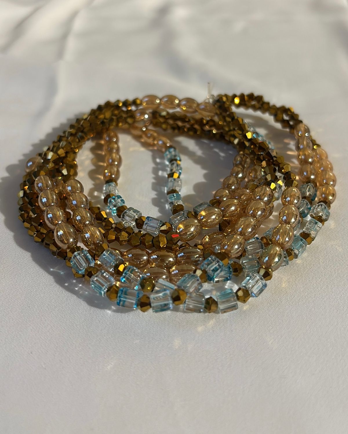 Ocean blue and Bronze