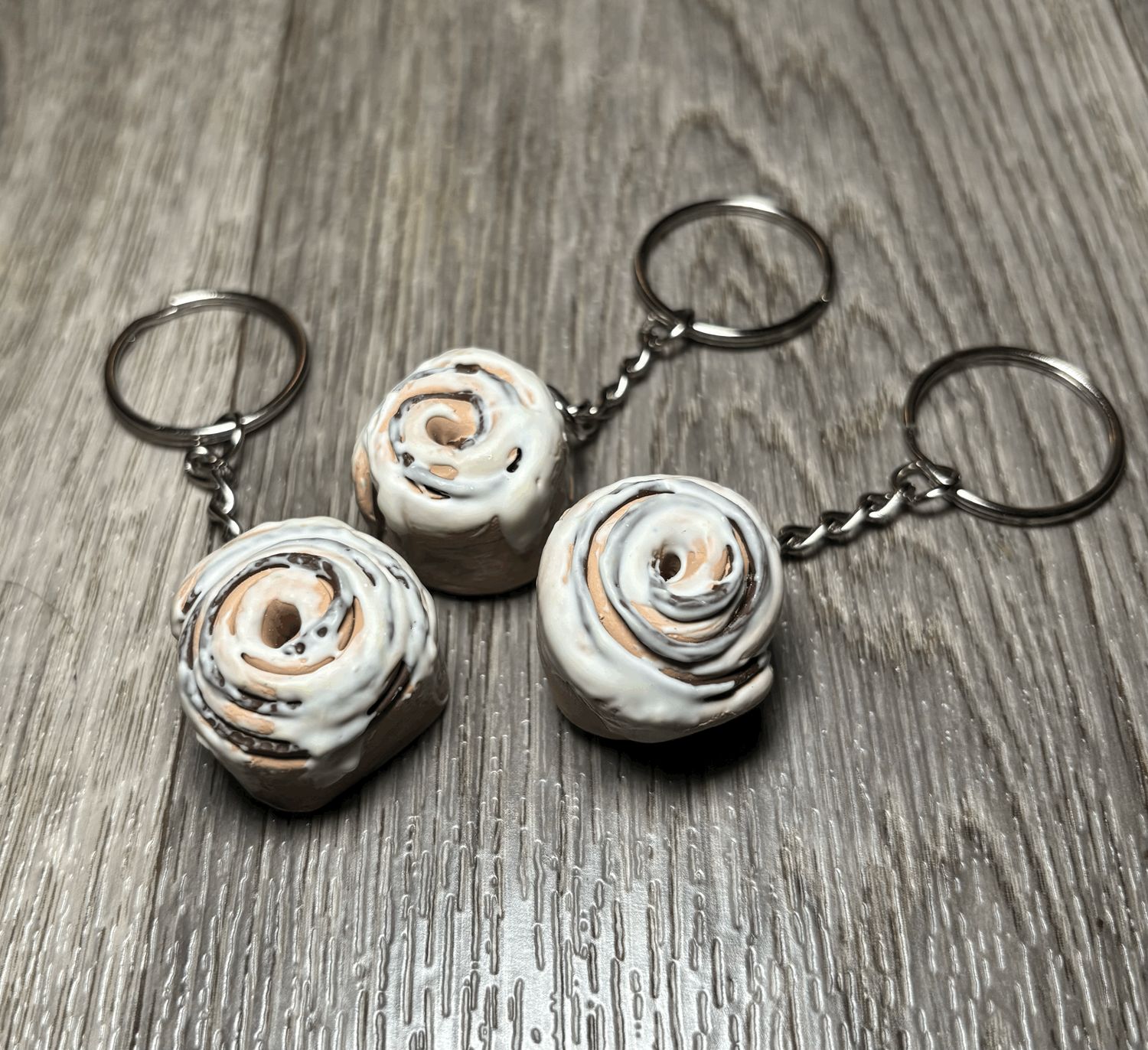 Cinnamon Roll Keychain