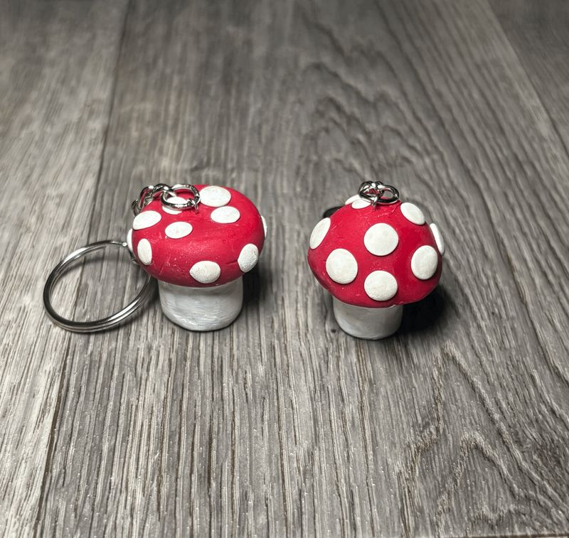 Mushroom Keychain
