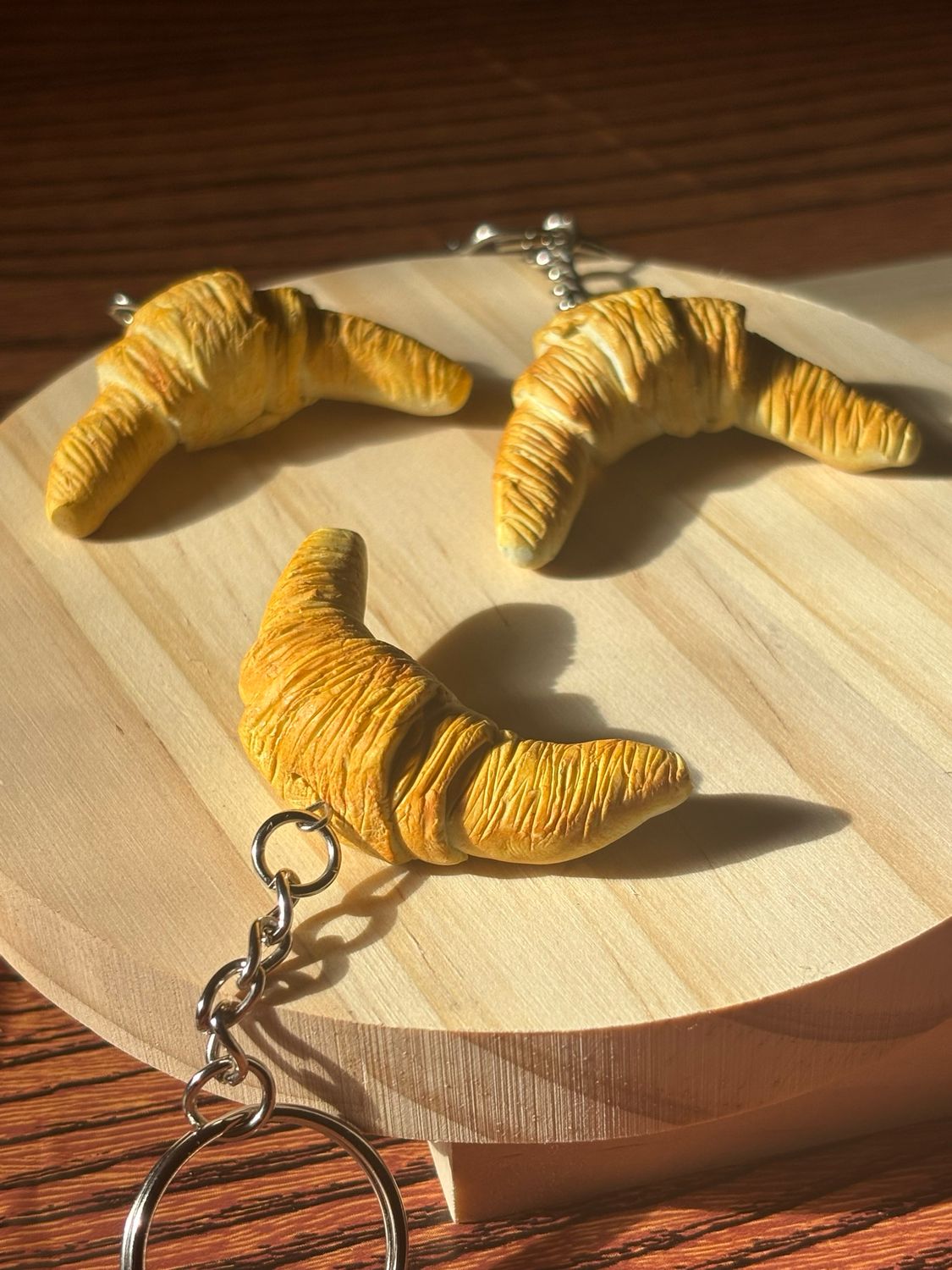 Croissant Keychain