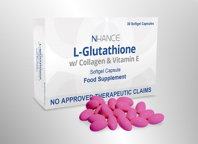 Glutathione 200mg • Collagen 100mg • Vitamin E15 IU