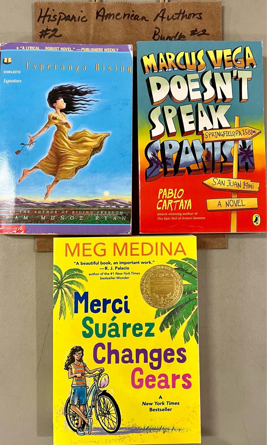 Hispanic American Award-Winning Authors Bundle #2. Softcover  (Ch-FIC)