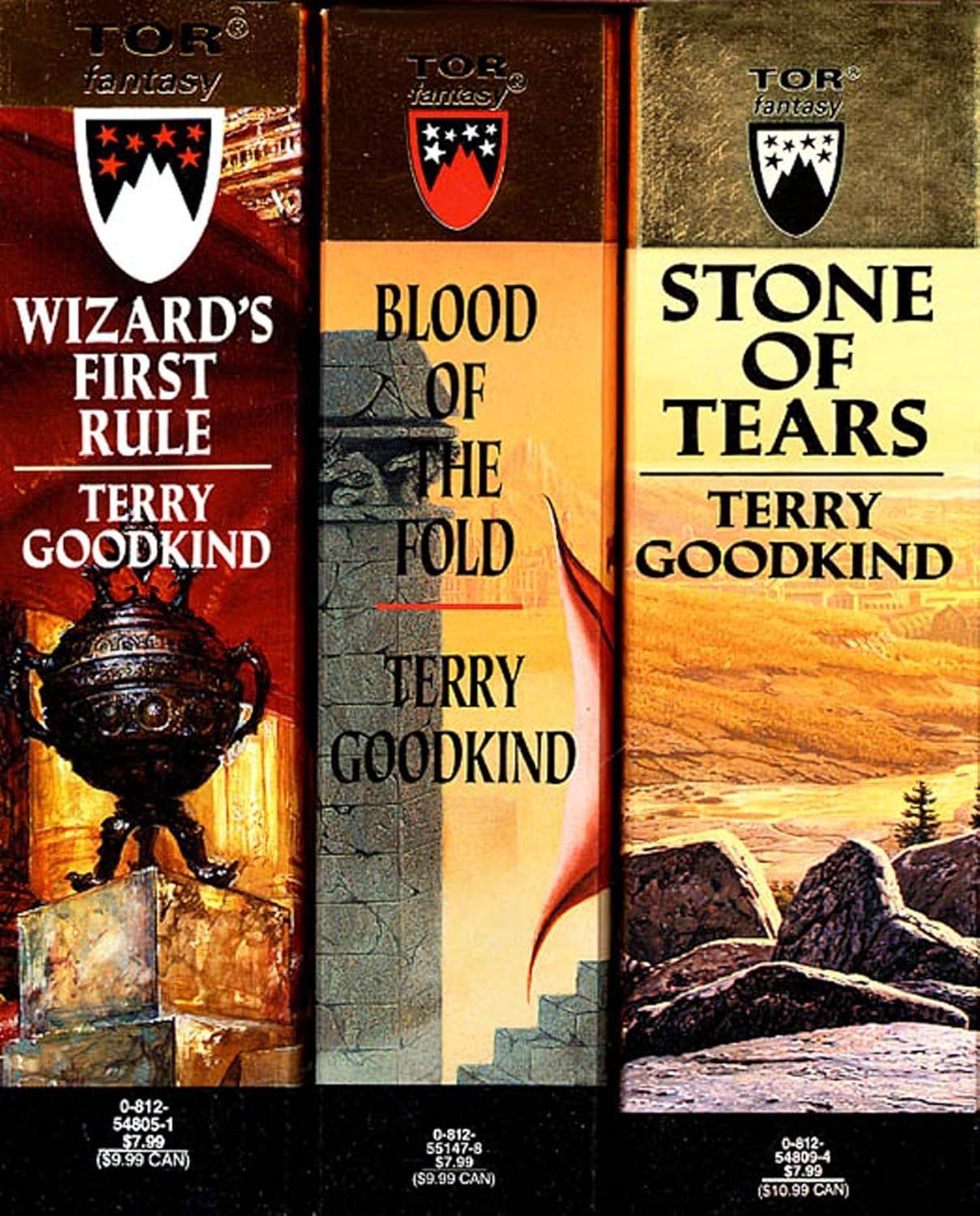 Sword of Truth,The  Books 1-3: Wizard's First Rule, Blood of the Fold, Stone of Tears by Terry Goodkind. Softcover 1998. Boxed Set