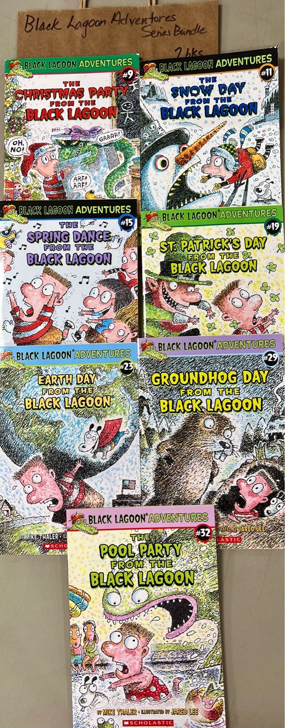 Black Lagoon Adventures Series Bundle by Mike Thaler and Jared Lee. Softcover (Ch-FIC)