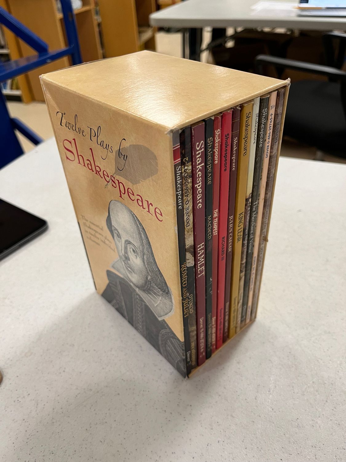 Twelve Plays by Shakespeare: The Essential Shakespeare Plays in Twelve Individual Volumes by William Shakespeare; 2004. Softcover. (Boxed Set)