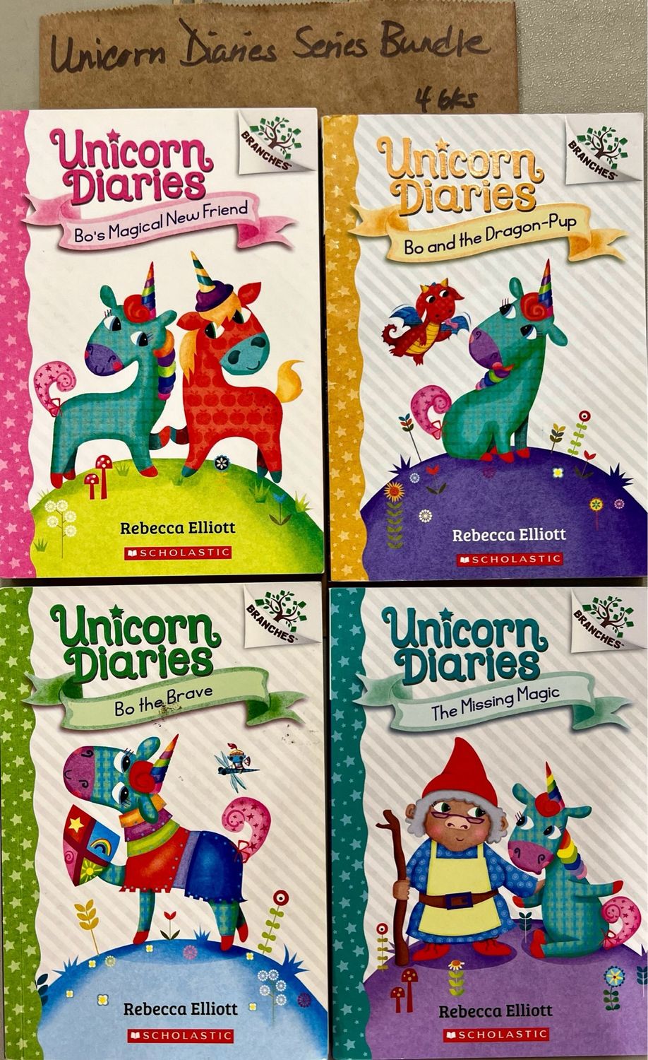 Unicorn Diaries Series Bundle by Rebecca Elliott. Softcover  (Ch-FIC)
