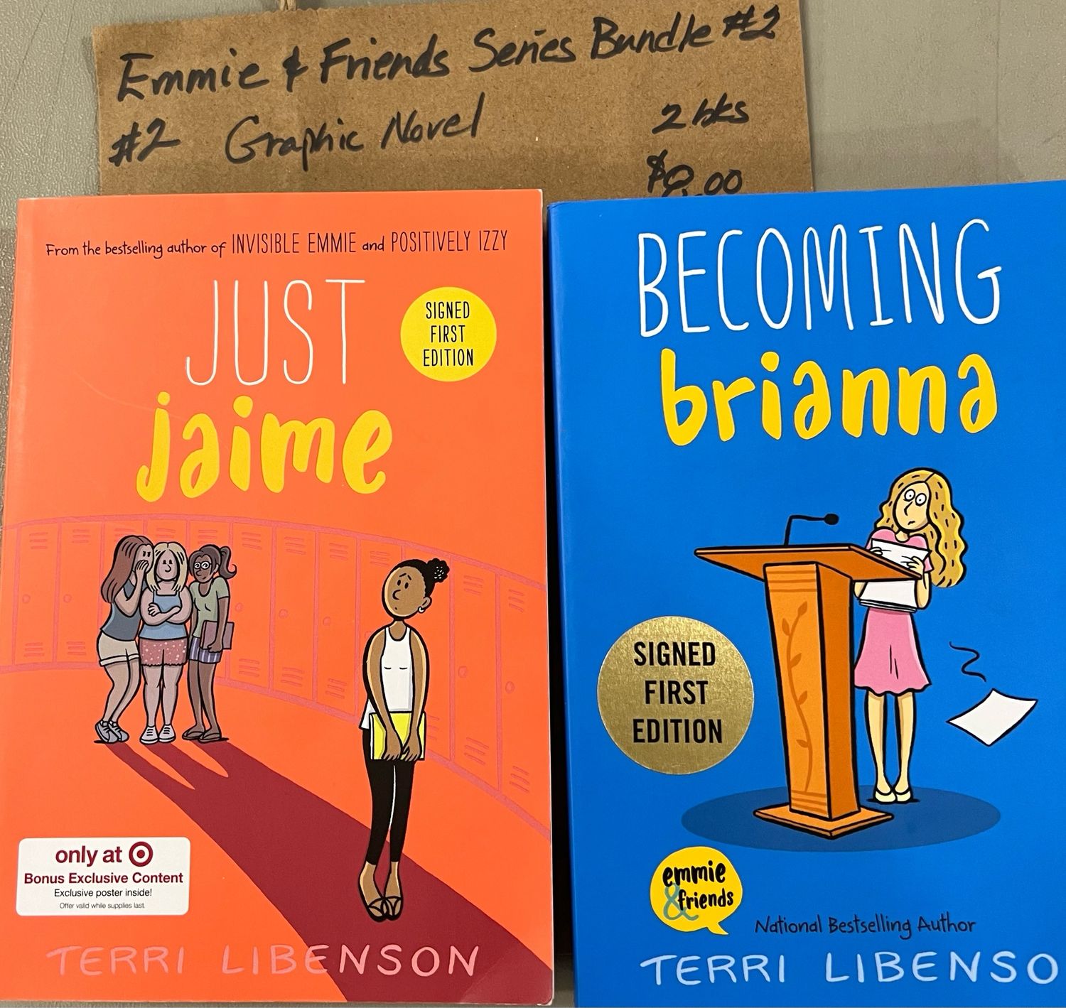 Emmie &amp; Friends Series Bundle #2 by Terri Libenson. Graphic Novel Softcover (Ch-FIC)