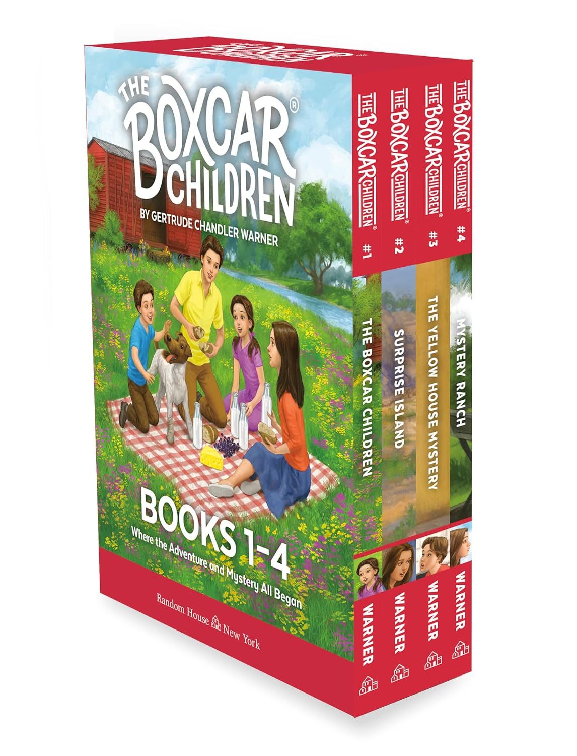 The Boxcar Children Mysteries Boxed Set 1-4 by Gertrude Chandler Warner. Softcover  Boxed Set (Ch-FIC)