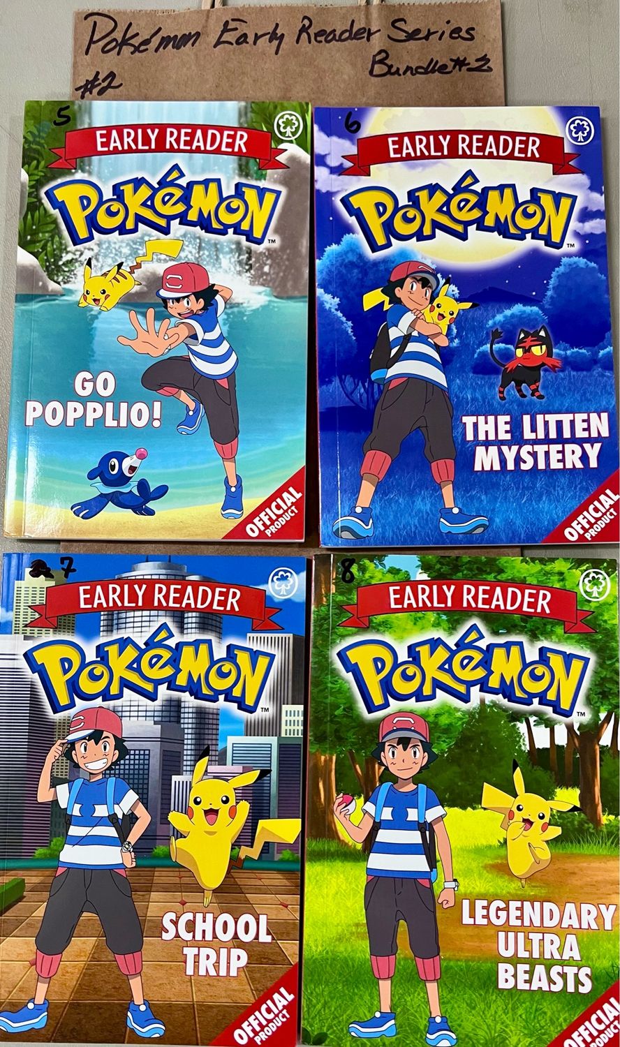Pokemon Early Reader Series Bundle #2 Softcover (Ch-FIC)
