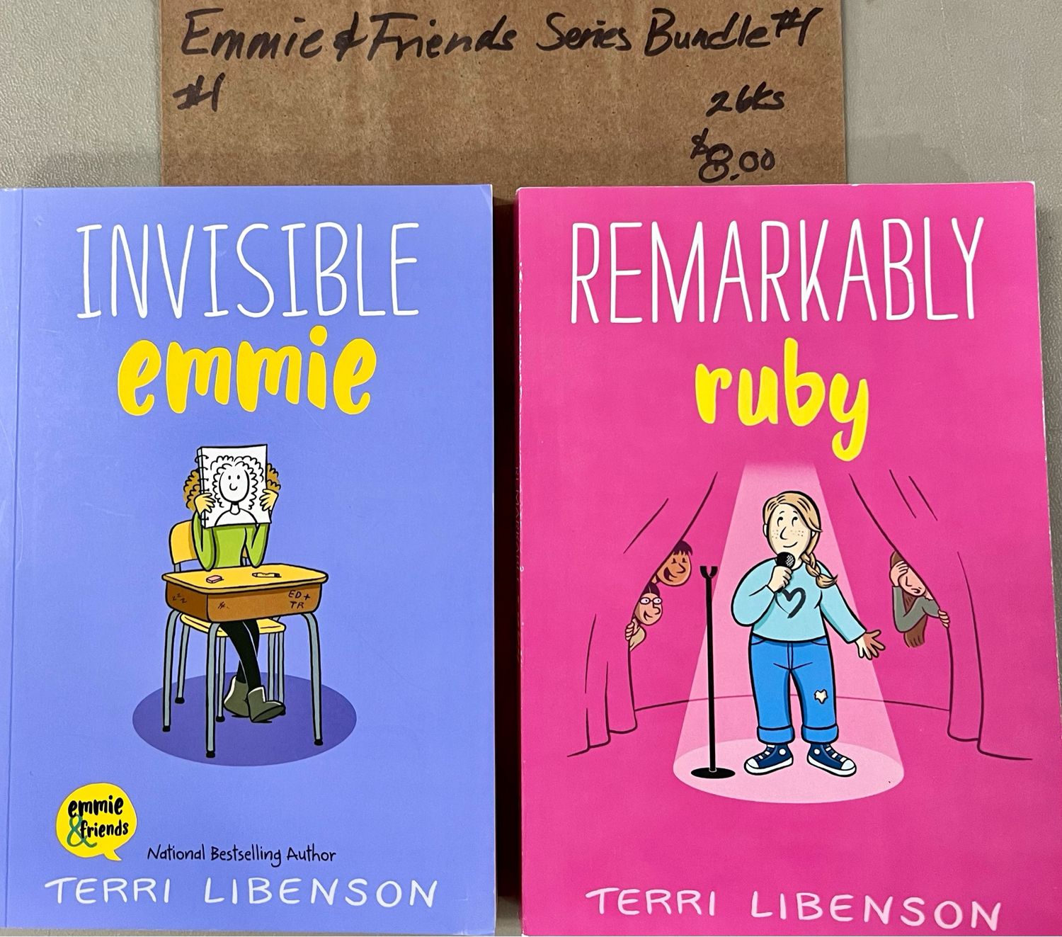 Emmie &amp; Friends Series Bundle #1 by Terri Libenson. Graphic Novel. Softcover (Ch-FIC)