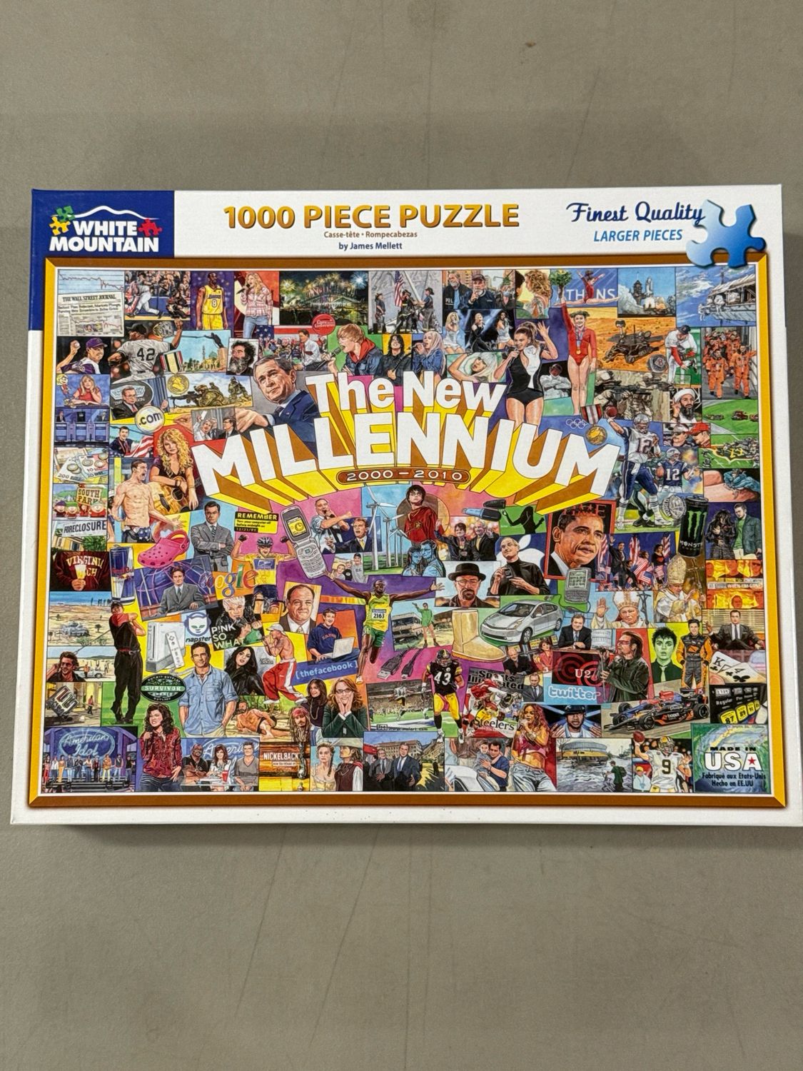 Puzzle - The New Millenium. White Mountain. 1000 pieces.