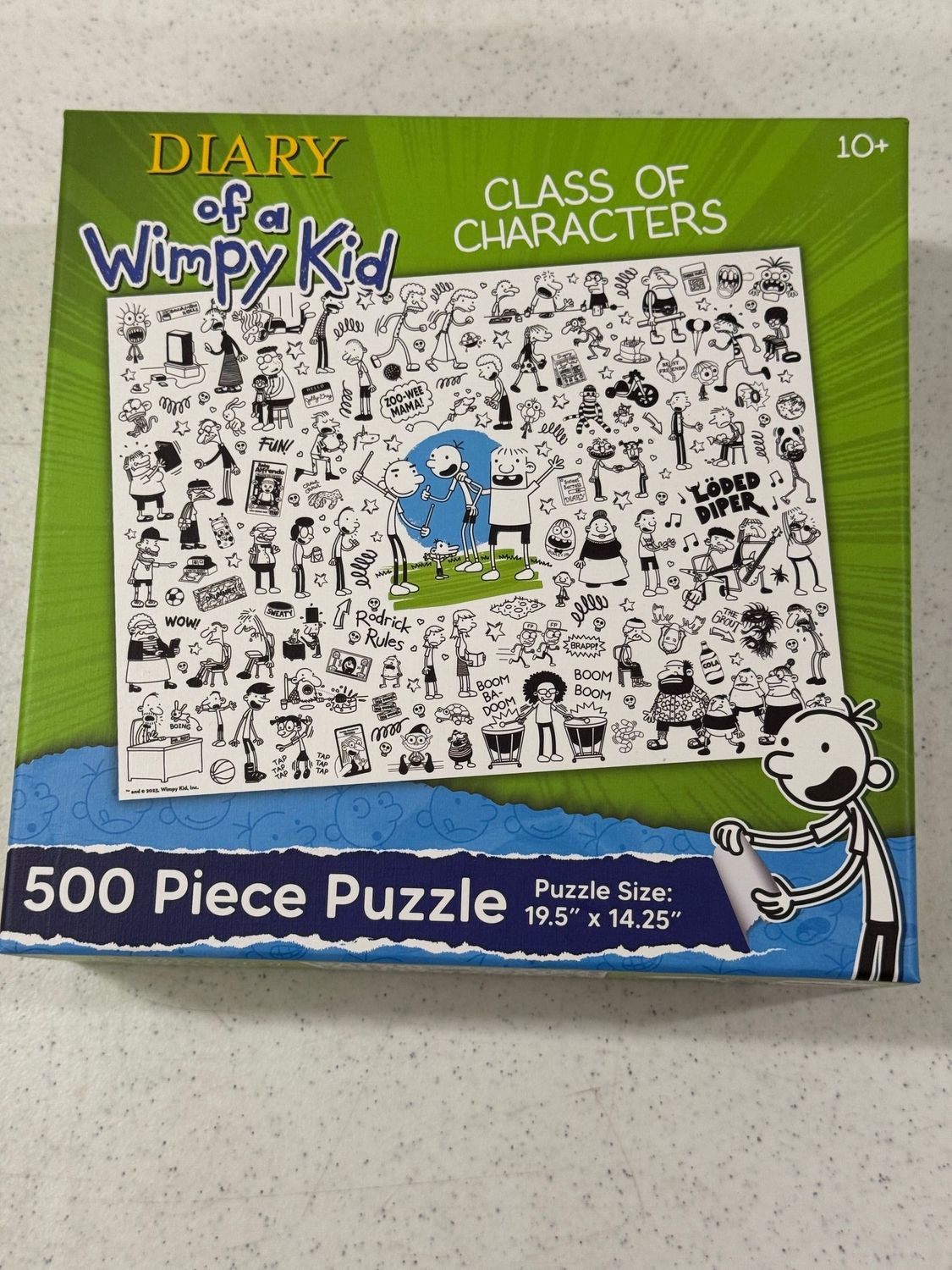 Puzzle - Class of Characters (Diary of a Wimpy Kid). 500 pieces.
