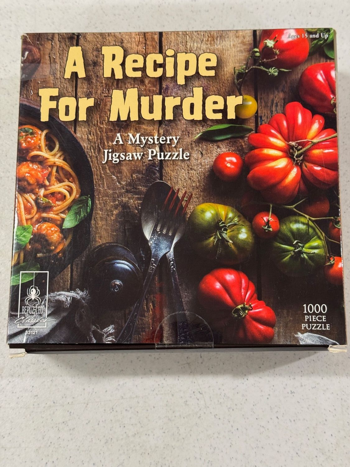 Puzzle - A Recipe for Murder. Bepuzzled Classics. 1000 pieces.