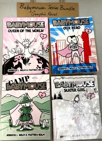 Babymouse Series Bundle by Jennifer Holm. Graphic Novel Softcover (Ch-FIC)