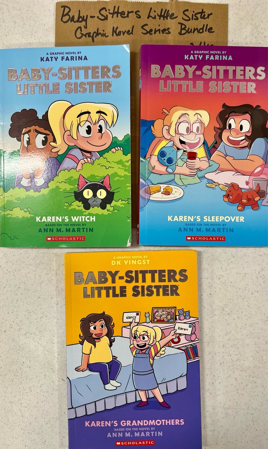 Baby-Sitters Little Sister Graphic Novel Series Bundle by Katy Farina and Ann M. Martin. Softcover (Ch-FIC)