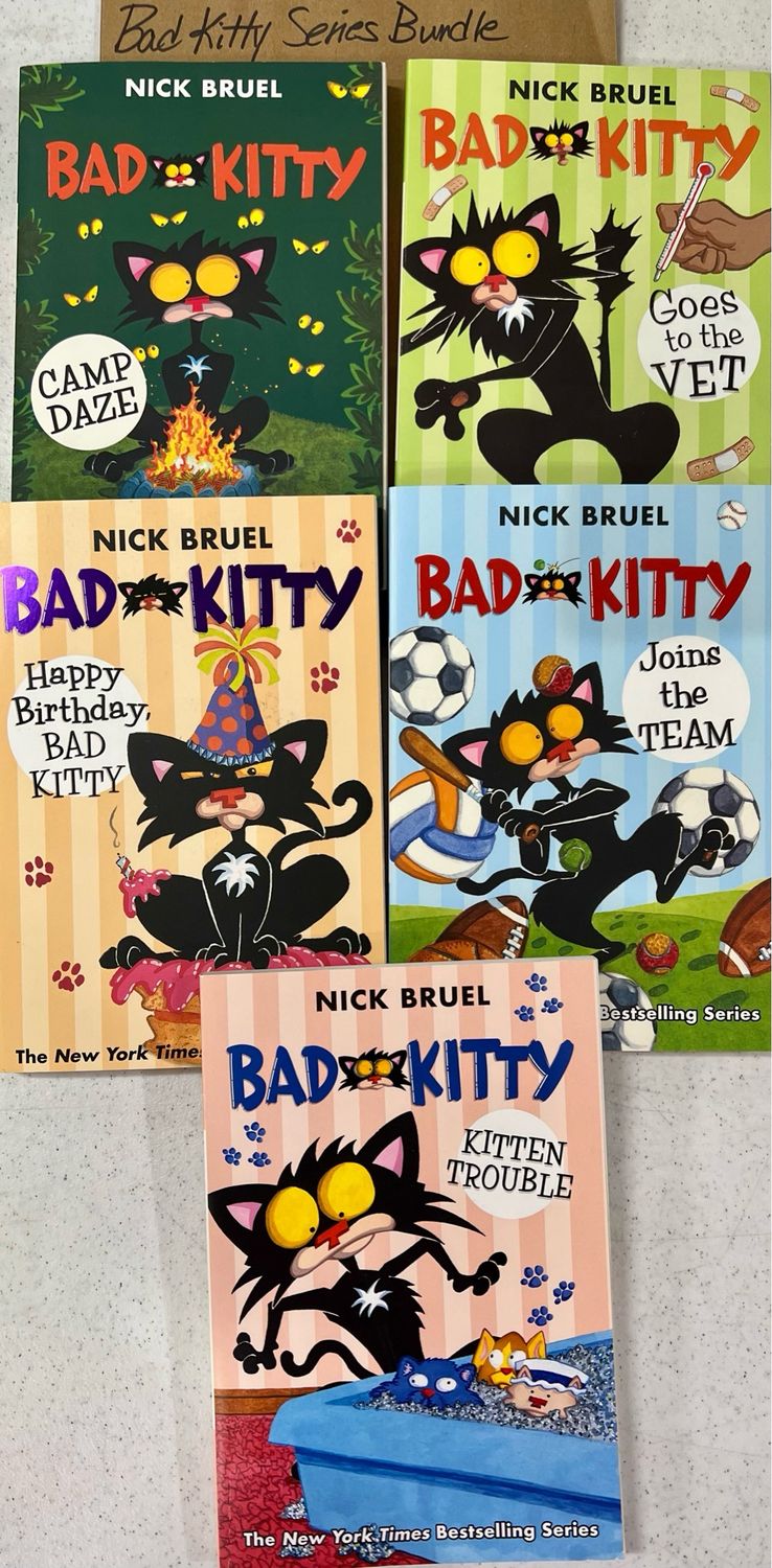 Bad Kitty Series Bundle by Nick Bruel. Softcover (Ch-FIC)